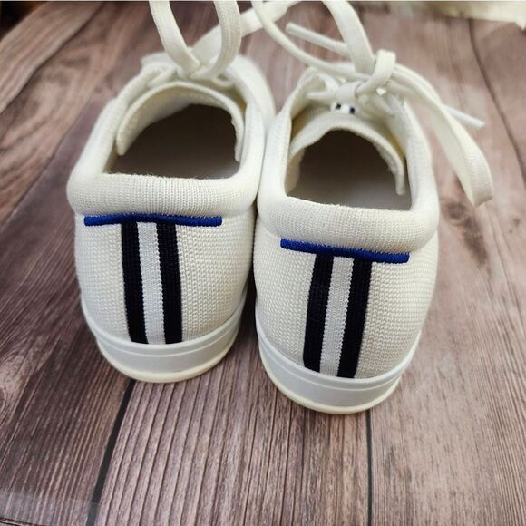 Rothy's The Lace-up Bright white knit sneakers sz 7 - Picture 5 of 14